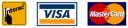 Payment options - Debit, Visa, Mastercard